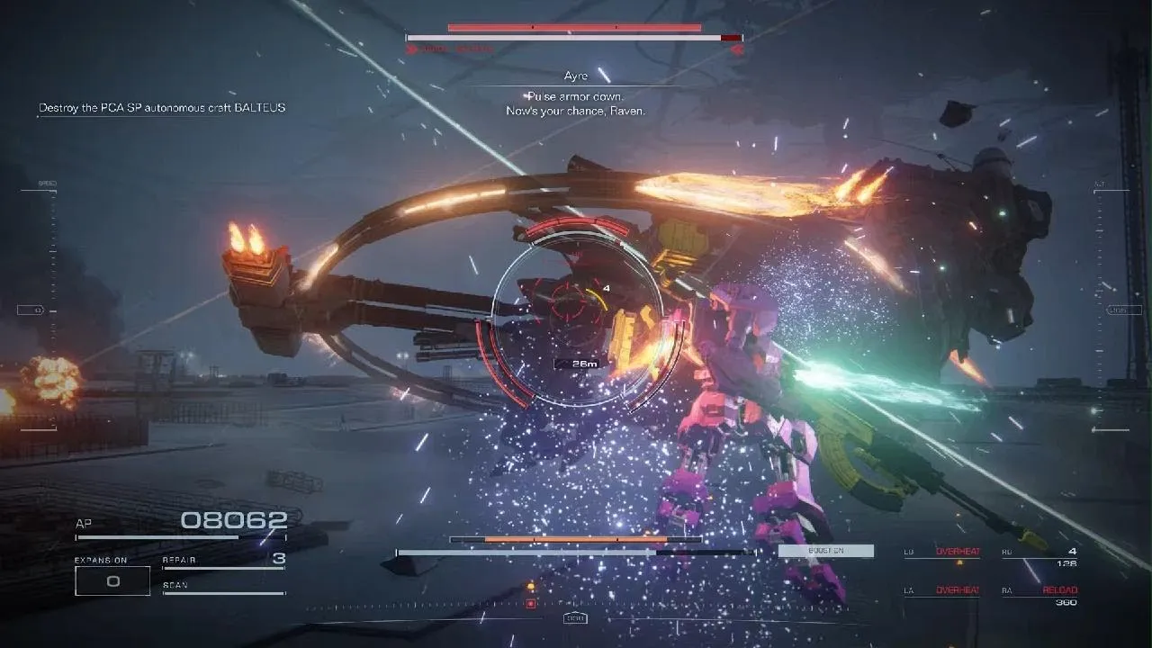 Captura Armored Core VI Fires Of Rubicon – Descripcion Combate Contra BALTEUS