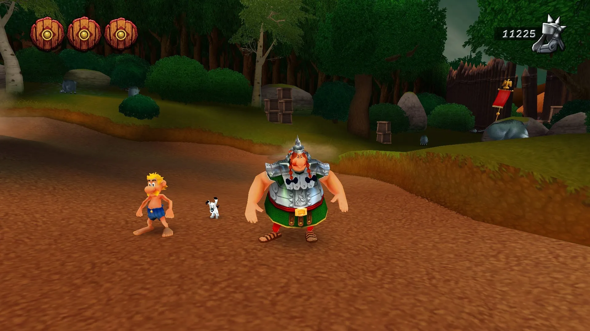 Captura Asterix Obelix XXL Romastered – Asterix Y Obelix En Una Aldea Combatiendo Enemigos