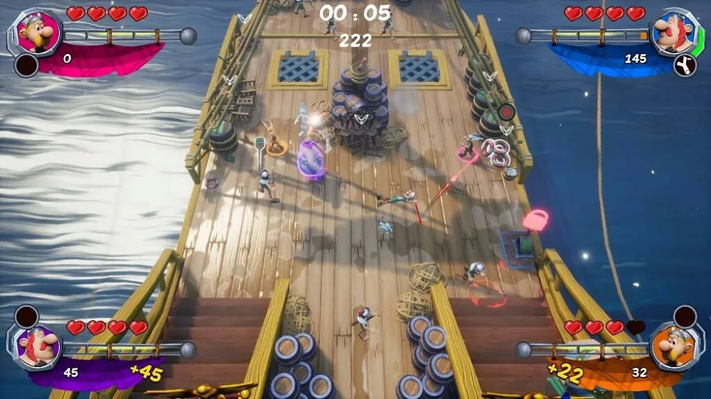 Captura Asterix Obelix XXXL The Ram From Hibernia – Combate Sobre La Cubierta De Un Barco Con Cuatro