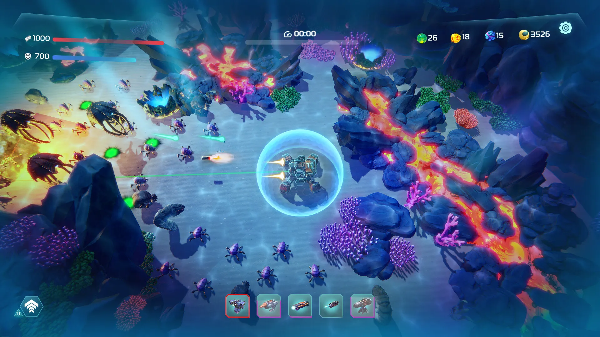 Captura Codename Ocean Keeper – Cupula Energetica Rodeada De Arrecifes Y Fauna Marina Luminosa