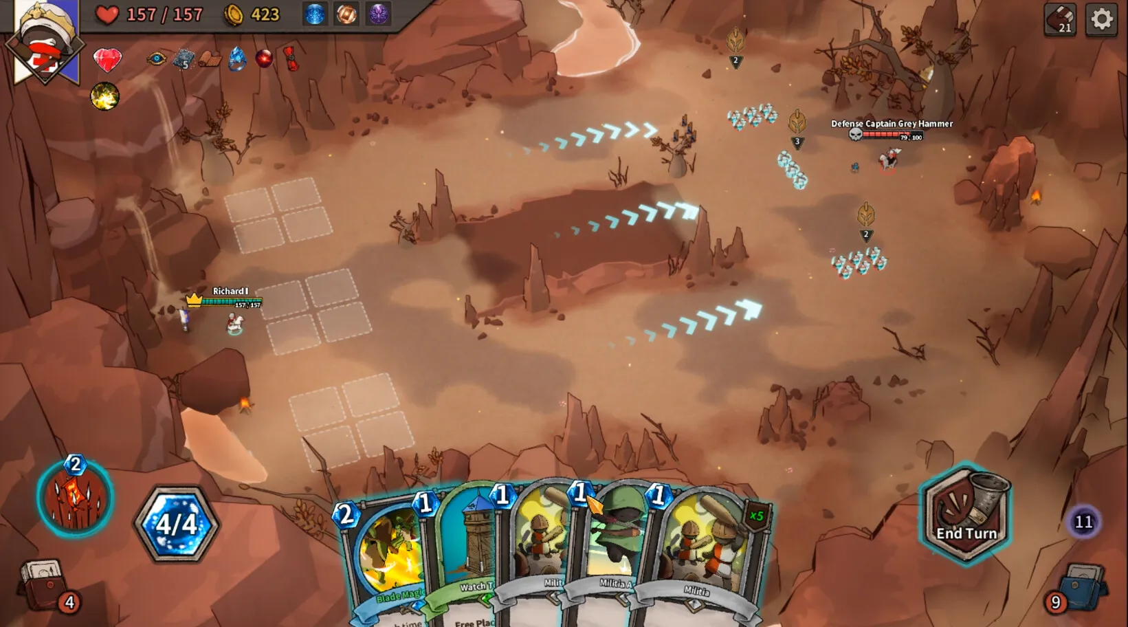 Captura Commander Quest – Enfrentamiento De Tropas En Un Terreno Arido Tipo Canon