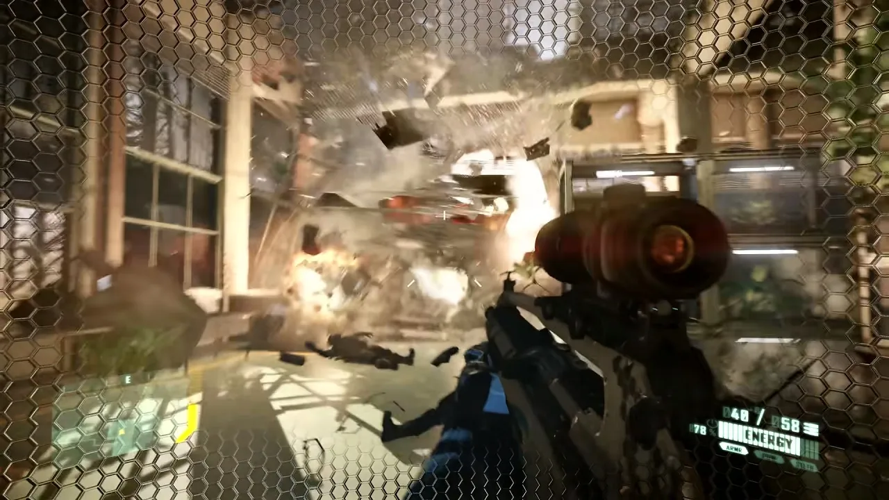 Captura Crysis 2 Remastered Auto Atravesando La Pared