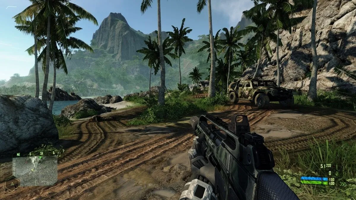 Captura Crysis Remastered – Patrullaje En La Playa Con Rifle Tactico