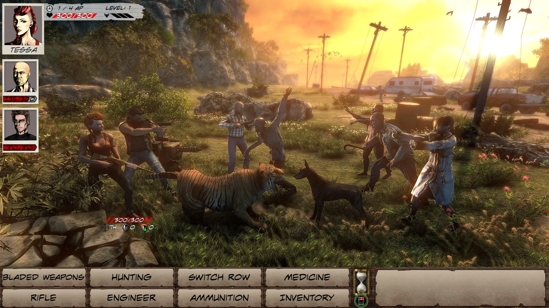 Captura Dead Age II – Batalla Contra Zombis En Una Playa Con Palmeras Al Atardecer