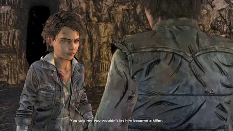 Captura Dead Season – Nina Dialoga Con Otro Personaje Dentro De Un Edificio Abandonado