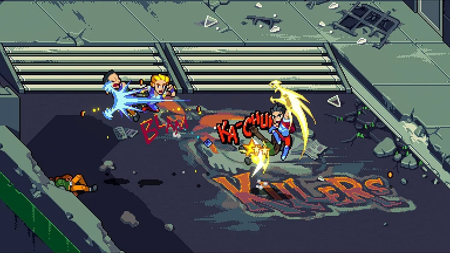 Captura Double Dragon Gaiden Rise Of The Dragons – Ataque Multiple Con Movimiento Especial Sobre Enemigos