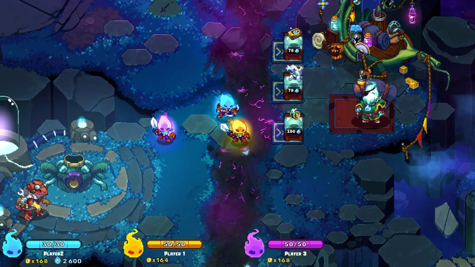 Captura Ember Knights – Base Magica Con Cofres Aliados Y Gemas Brillantes
