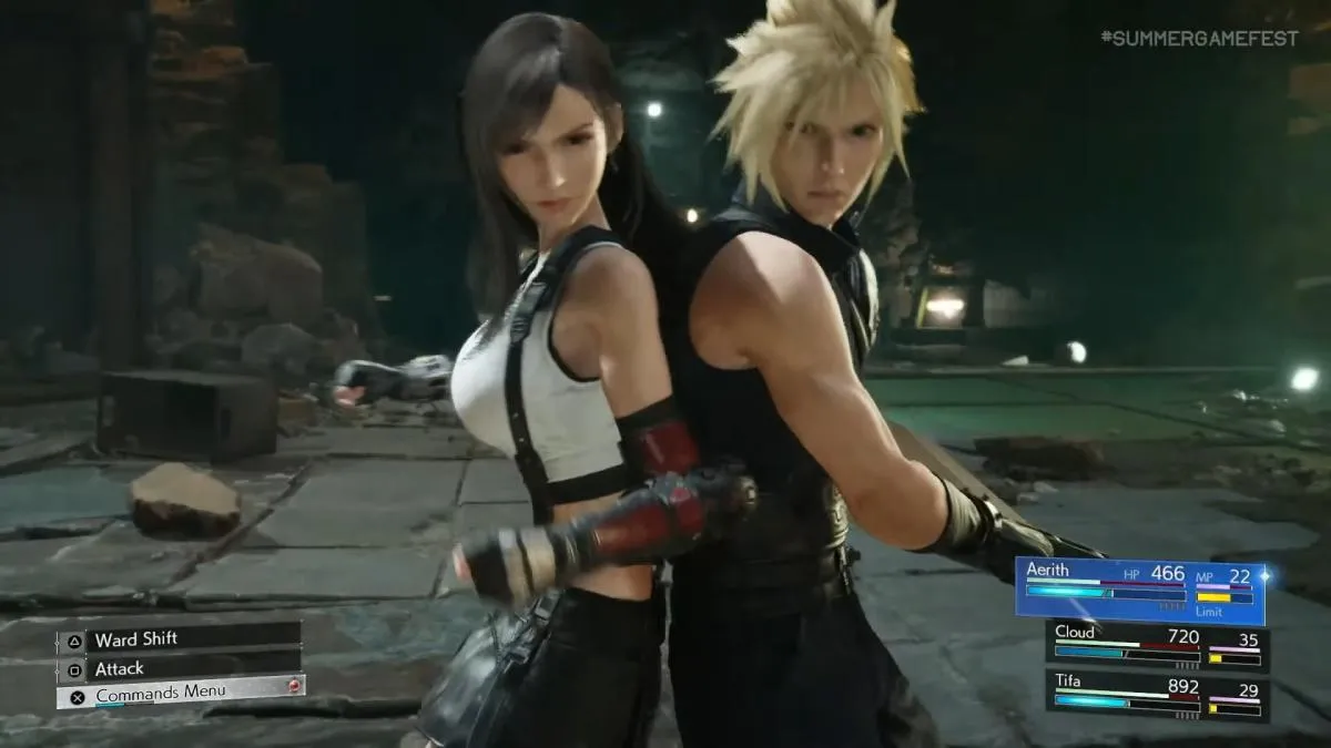 Captura Final Fantasy VII Rebirth Sistema De Combate