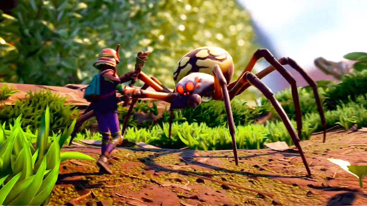 Captura Grounded Fully Yoked Edition – Ninos Enfrentando Arana Gigante En Un Jardin