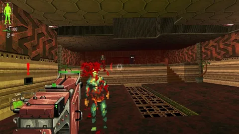 Captura Hyperviolent Pelea Con Armas De Fuego En Tunel Pixelado Con Sangre Visible