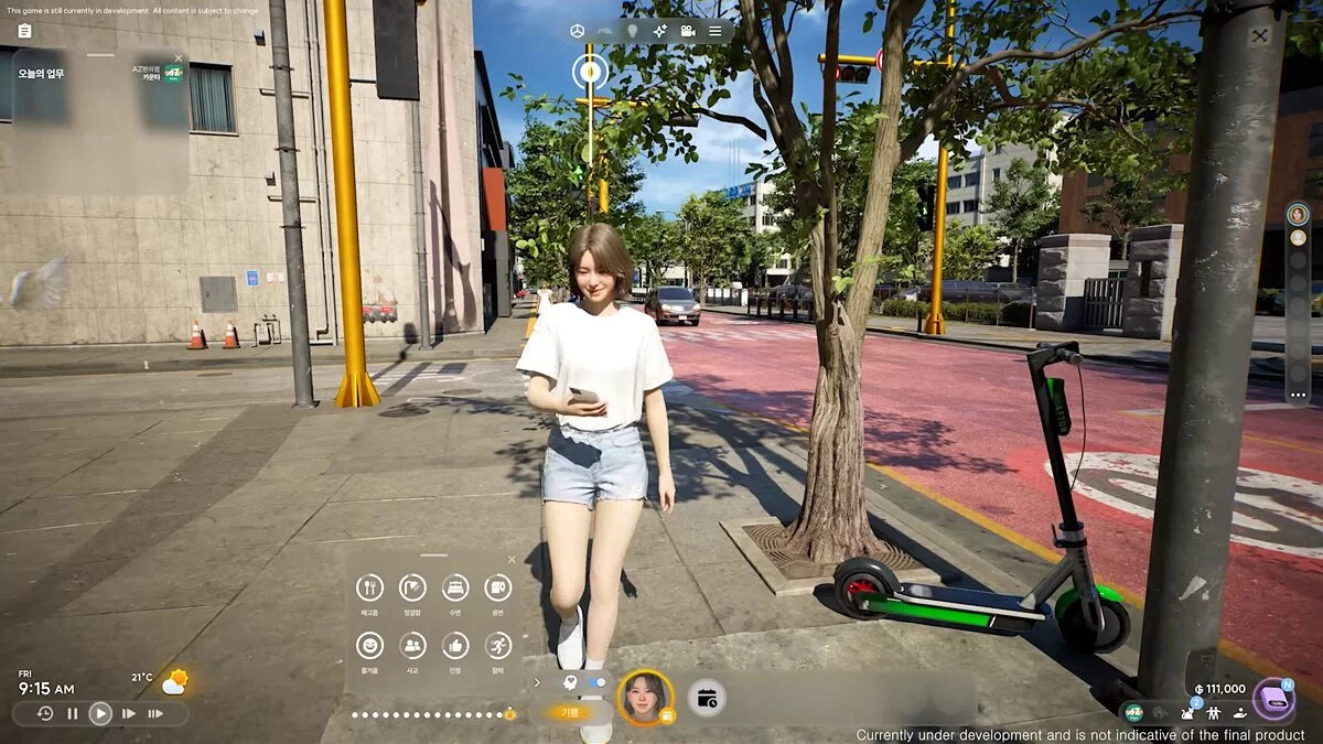 Captura Inzoi Escena Urbana Con Joven Caminando Junto A Edificios Y Patineta