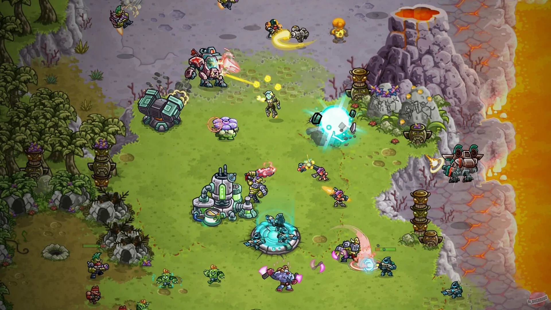 Captura Iron Marines Invasion – Estrategia En Un Mapa Verde Con Bases Repartidas Por El Terreno