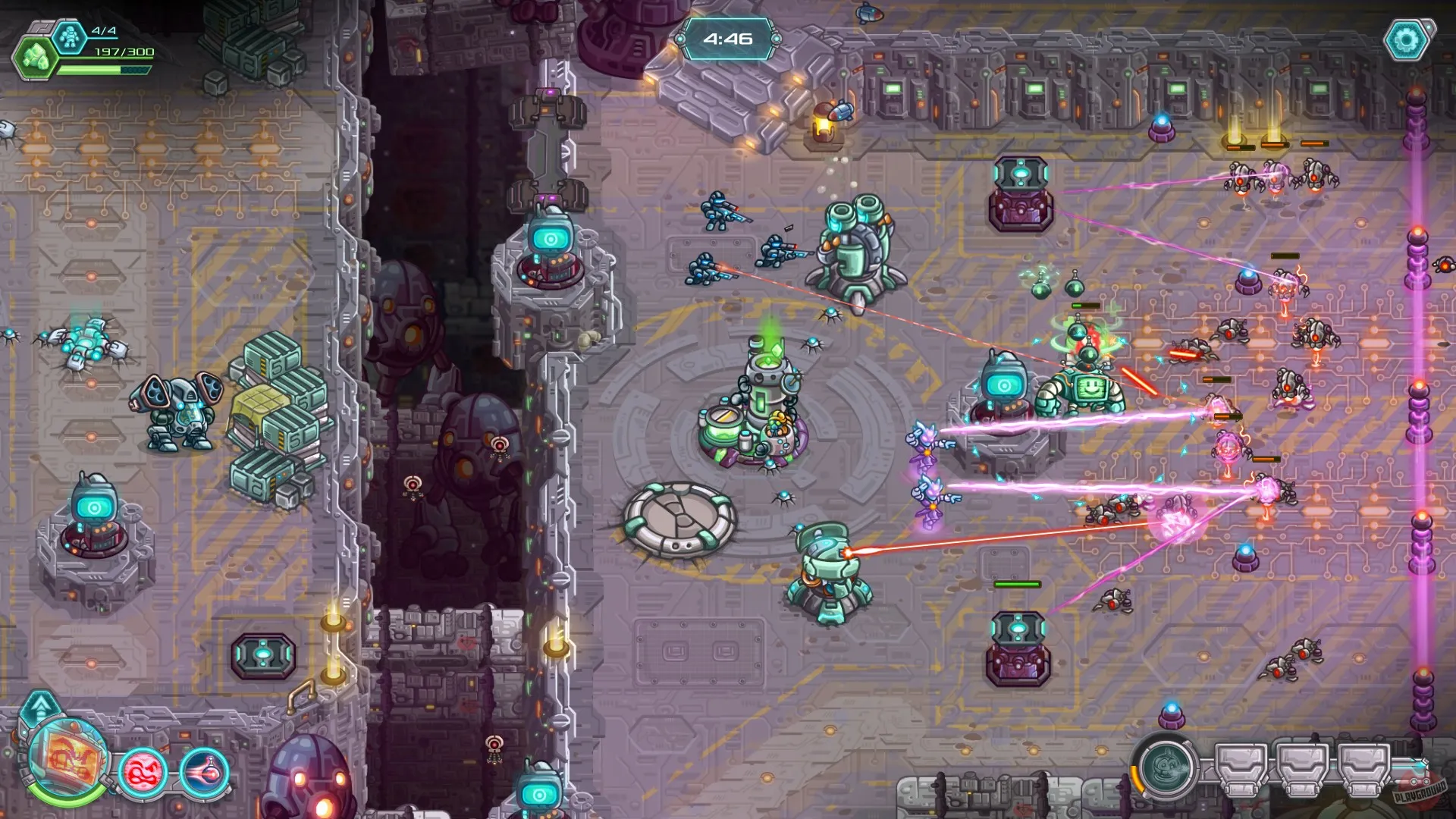Captura Iron Marines – Defensa En Zona Industrial Con Pasillos Y Enemigos Desde Multiples Frentes