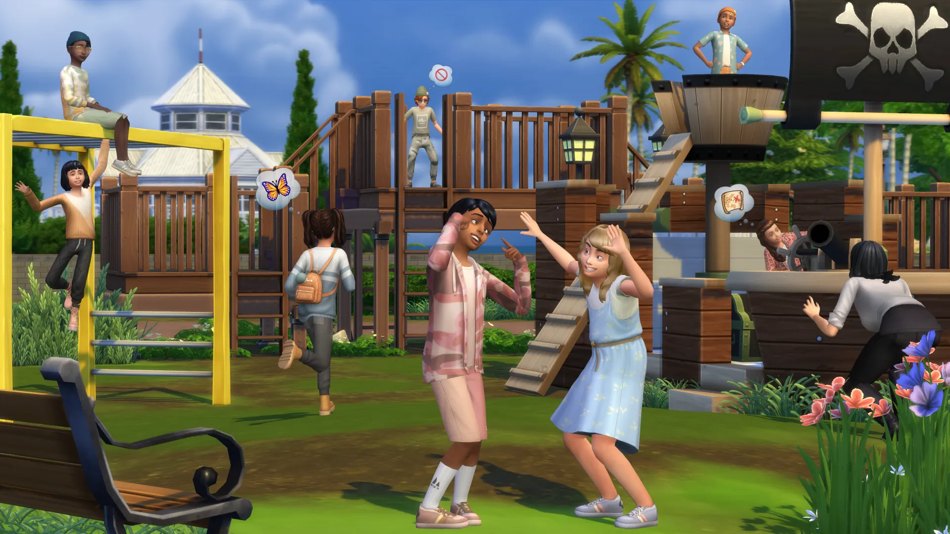 Captura Los Sims 4 Ninos En El Parque
