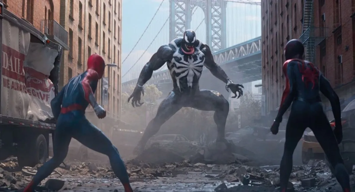 Captura Marvels Spider Man 2 Deluxe Edition Combatiendo A Venom