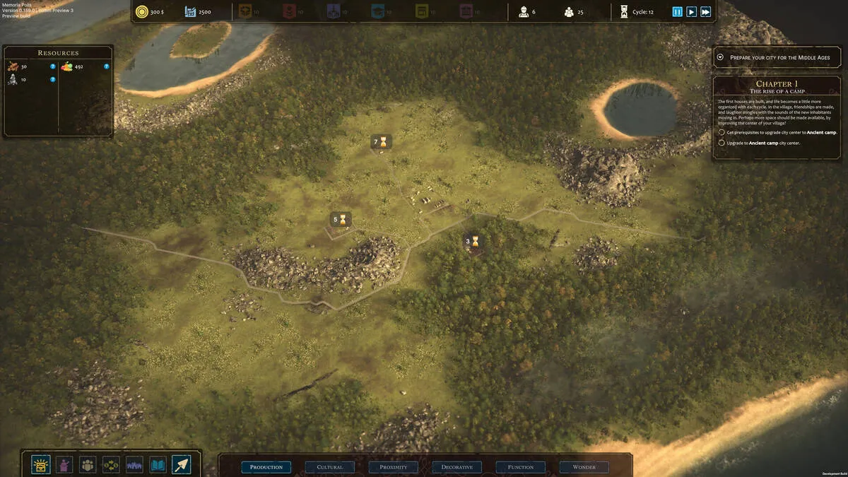 Captura Memoria Polis Terreno Sin Desarrollar Con Zonas De Recursos Marcadas Para Expansion