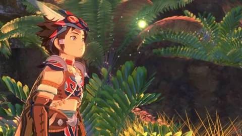 Captura Monster Hunter Stories – Nino Con Gafas Y Fondo Selvatico Iluminado