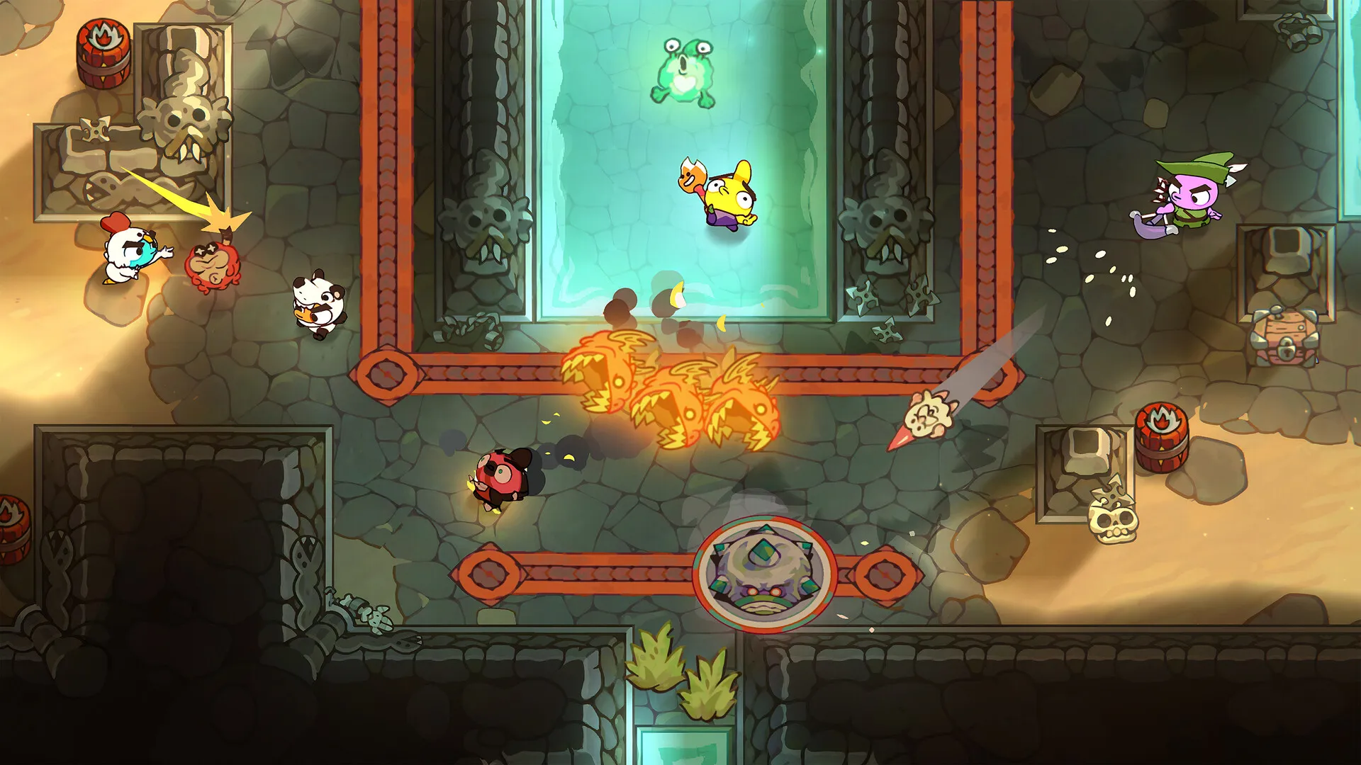 Captura NUBS Arena – Disparos Cruzados En Un Templo Subterraneo Con Lava Y Fuego 1