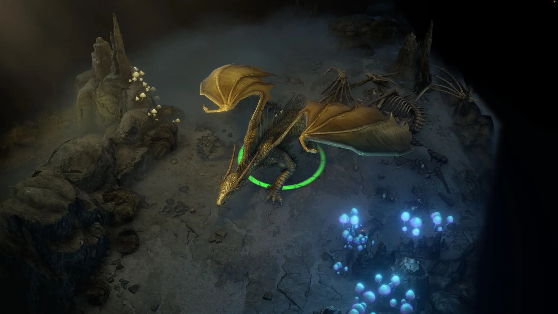 Captura Pathfinder Wrath Of The Righteous Mythic Edition Dragon Dorado En Cueva