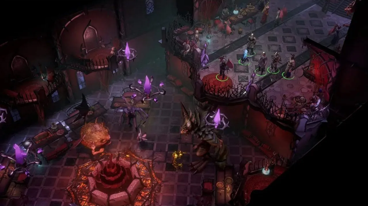 Captura Pathfinder Wrath Of The Righteous Mythic Edition Escena Interior Con Demonios