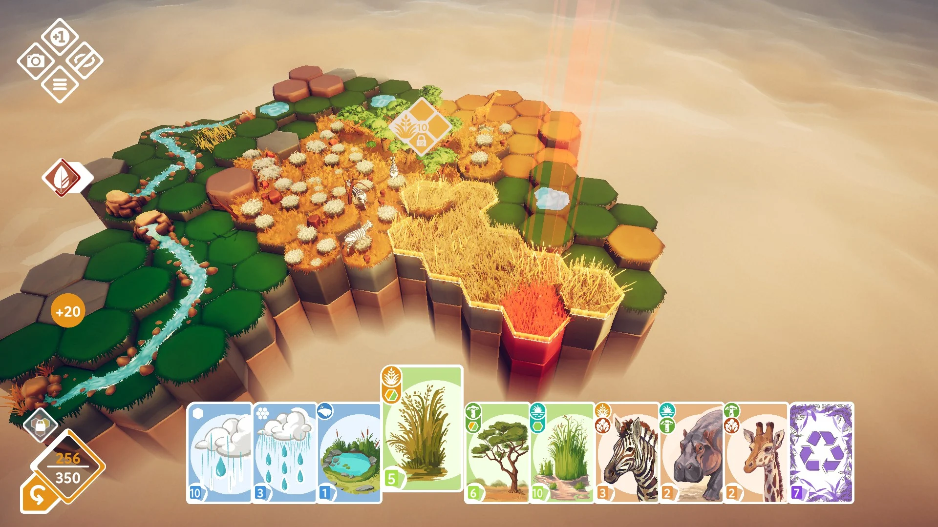 Captura Preserve Ecosistema Arido Con Hexagonos Rojizos Y Vegetacion Dispersa