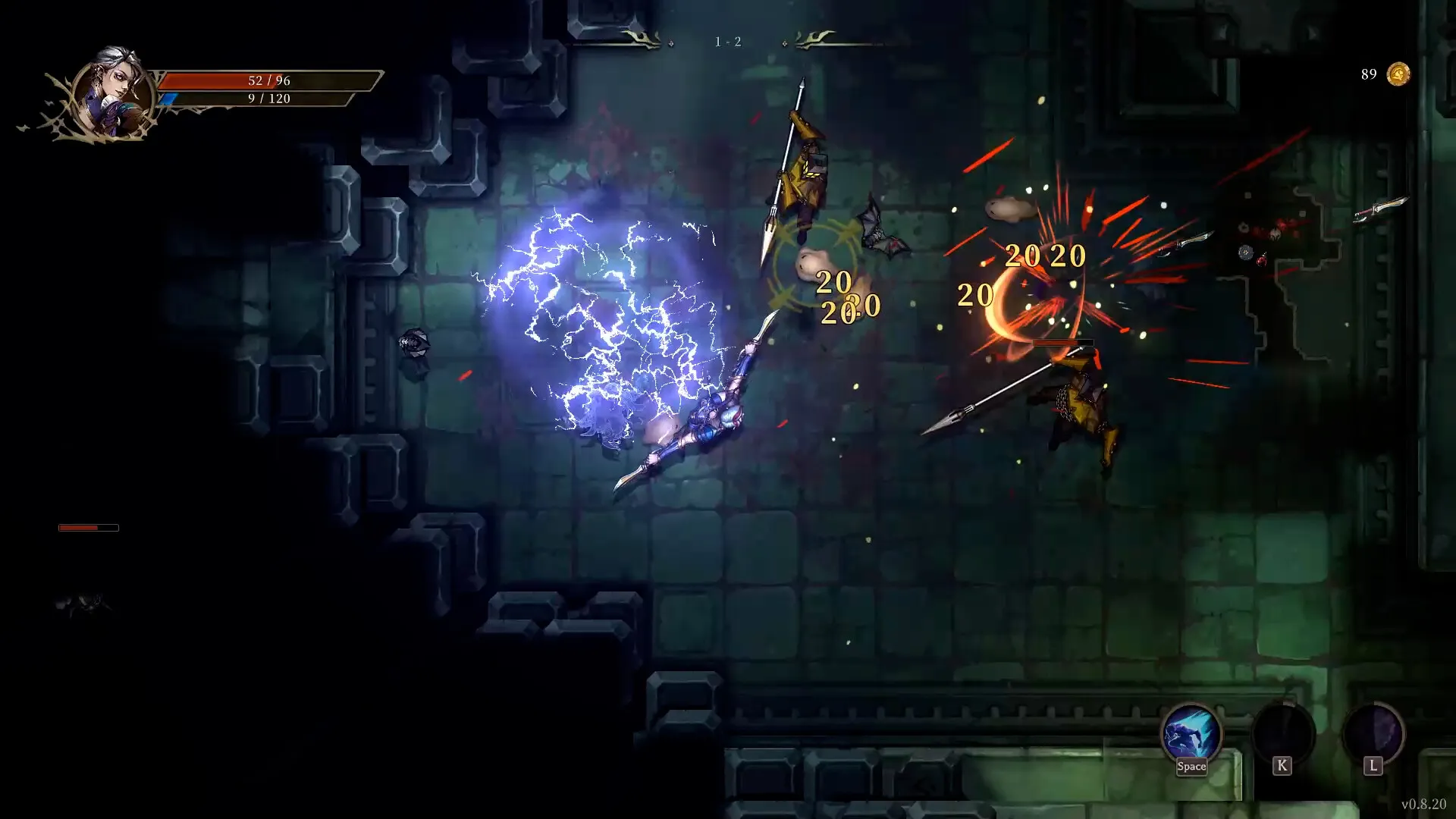 Captura Shadow Of The Depth – Pelea Con Criaturas En Pasillos Verdes Iluminados