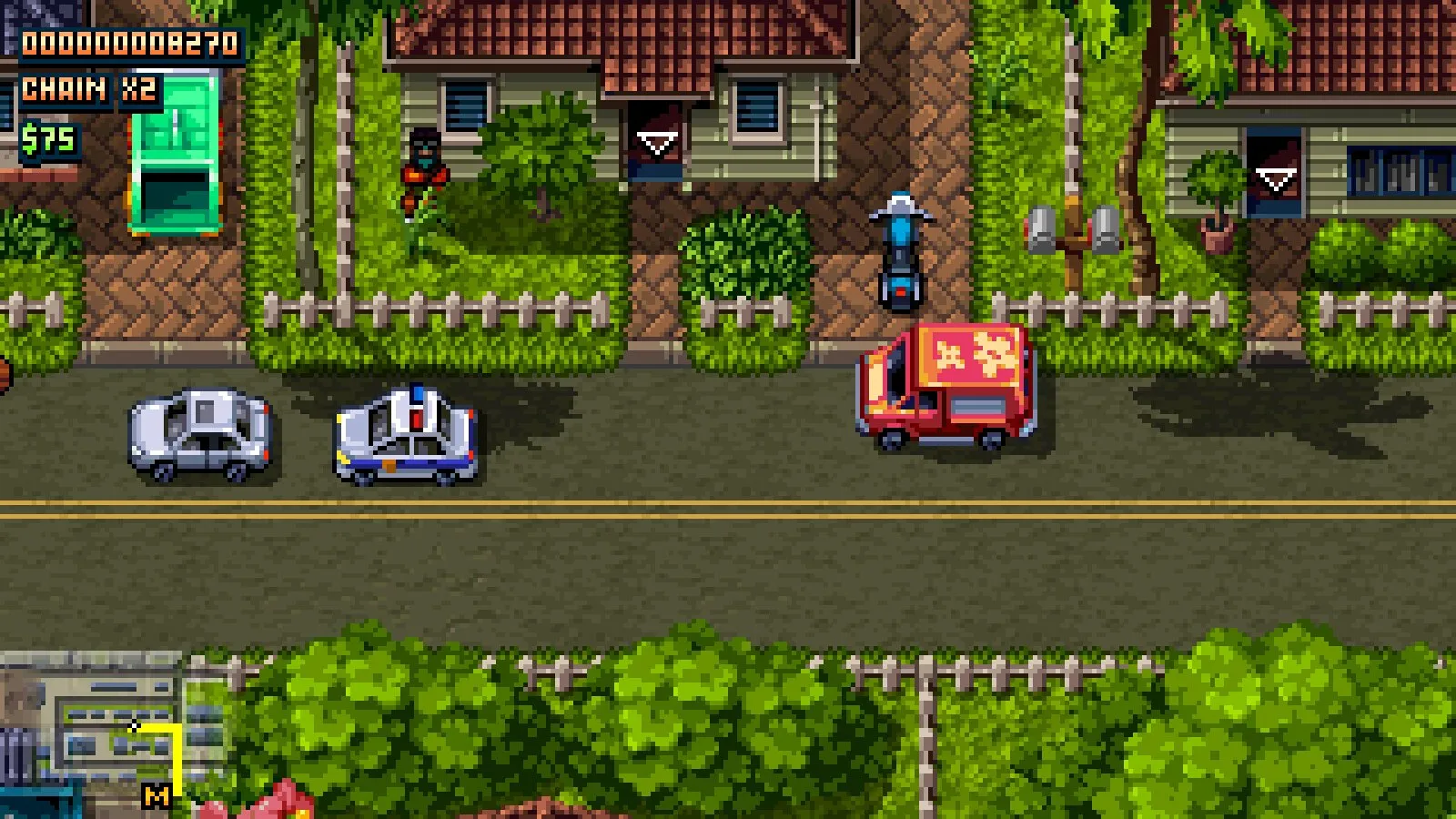 Captura Shakedown Hawaii – Vista Cenital De Vecindario Con Autos Y Patrullas En Movimiento