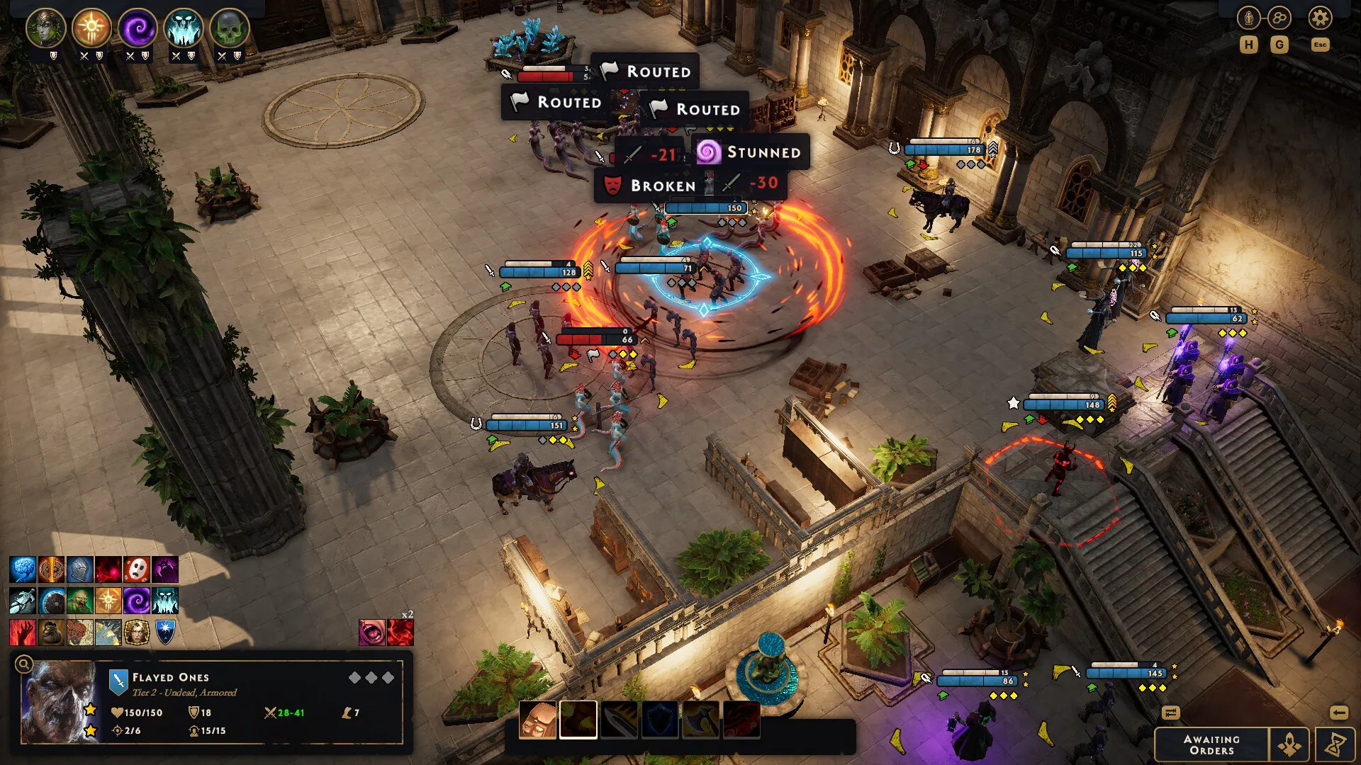 Captura SpellForce Conquest Of Eo Combate Magico En Un Entorno Urbano Con Unidades Invocadas