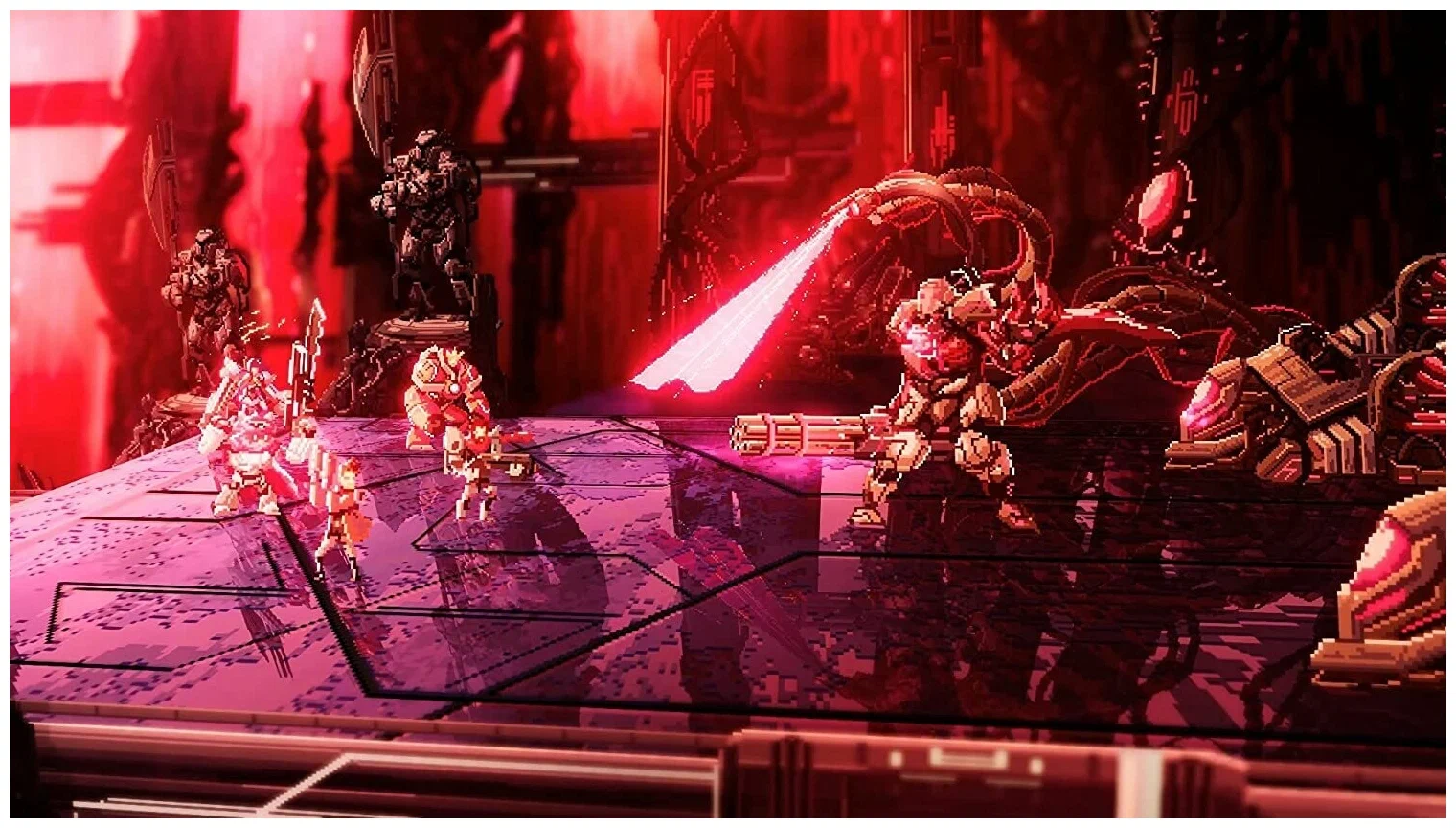 Captura Star Renegades Pelea Intensa Con Laseres Y Enemigos Sobre Suelo Rojizo