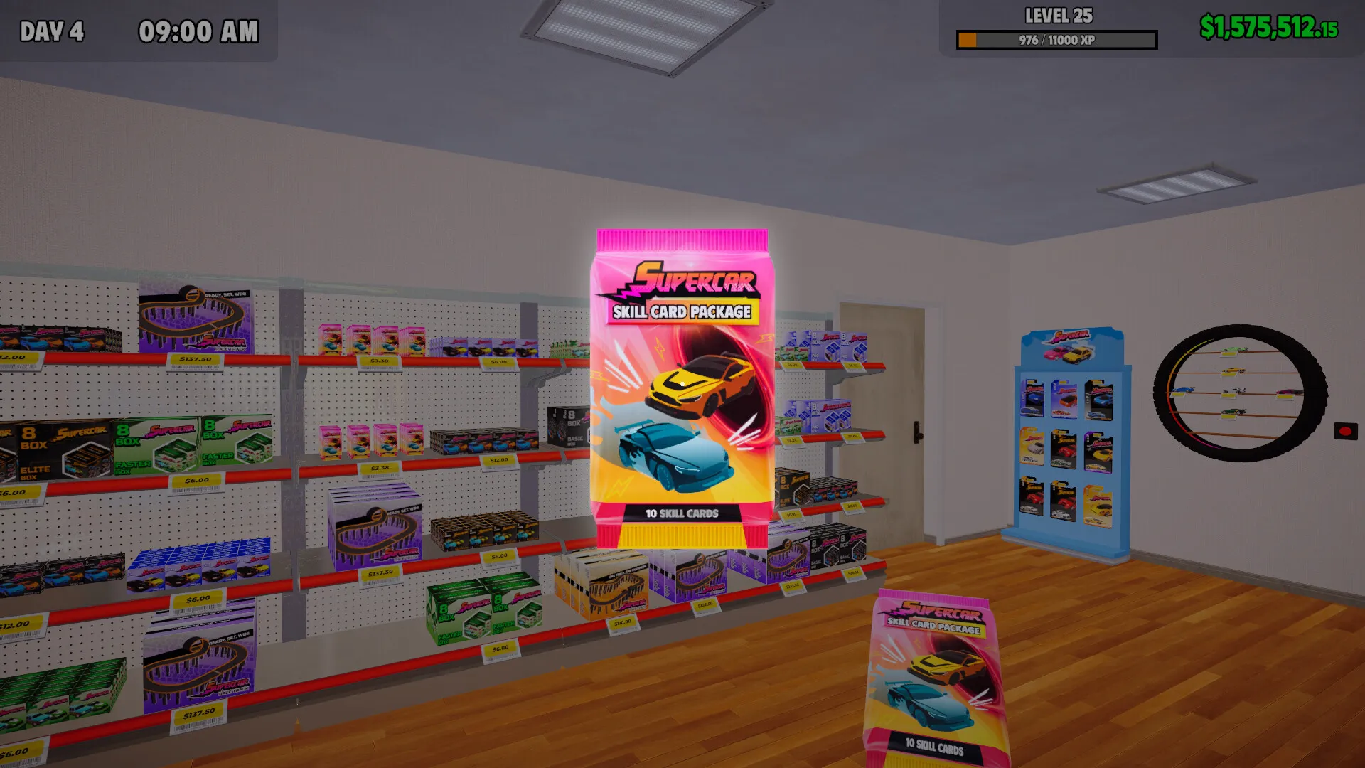 Captura Supercar Collection Simulator Sala Con Estanterias Iluminadas Por Neon Rosado