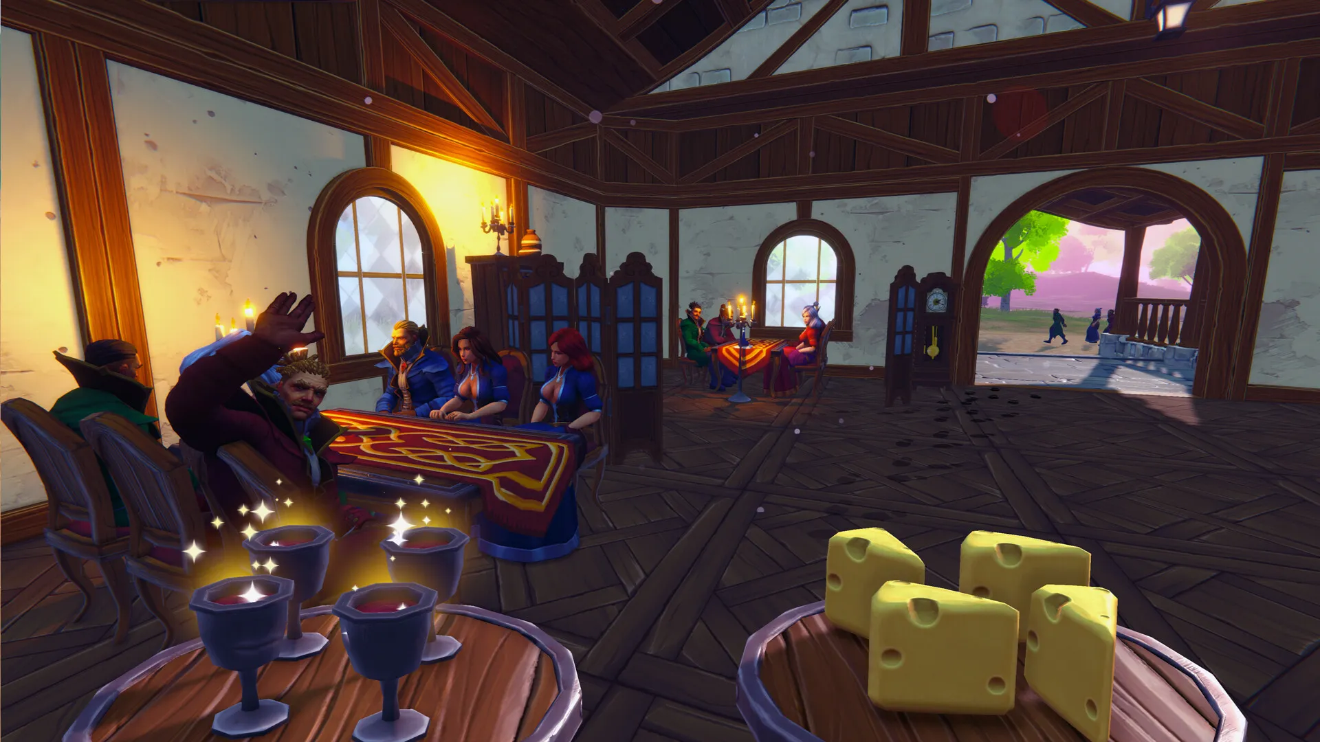 Captura Tavern Manager Simulator Interior De La Taberna Con Clientes Y Juegos De Mesa 2