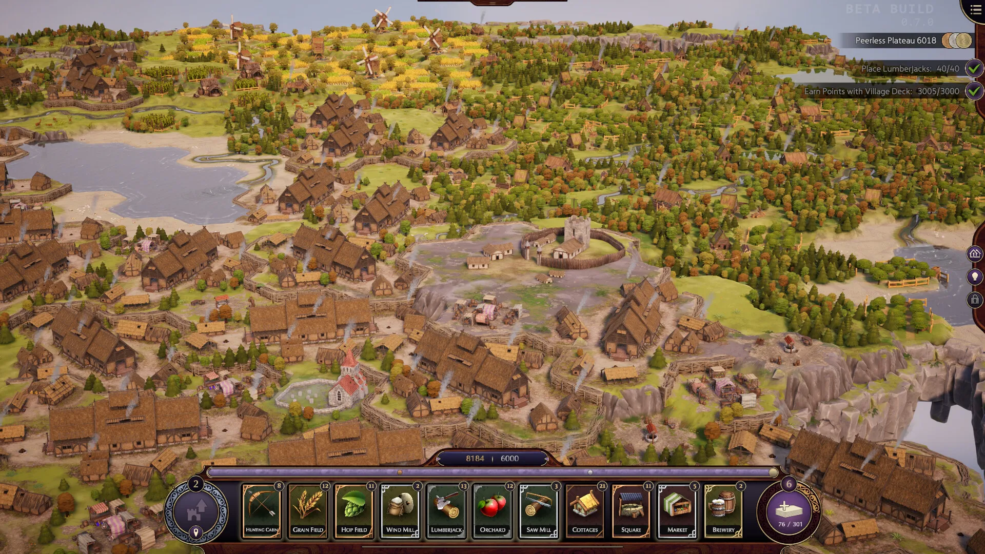 Captura Terrascape – Interfaz De Ciudad Con Casas Y Vegetacion En Diferentes Niveles