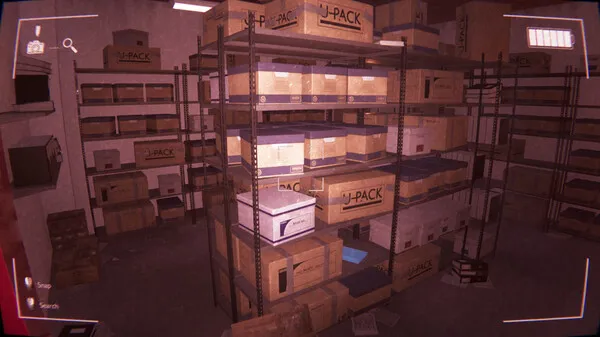 Captura The Empty Desk – Estanteria Con Cajas Marrones En Bodega Vigilada