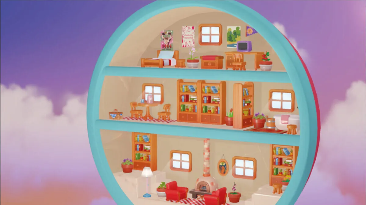 Captura Tiny Garden – Interior De Capsula Con Multiples Habitaciones Decoradas