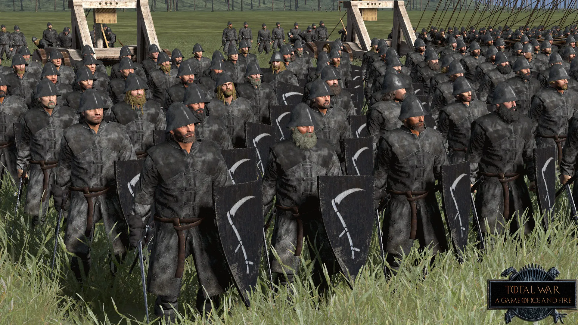 Captura Total War Attila – Ejercito Organizado Con Unidades Diversas Desplegado Frente A Una Ciudad Ocupada