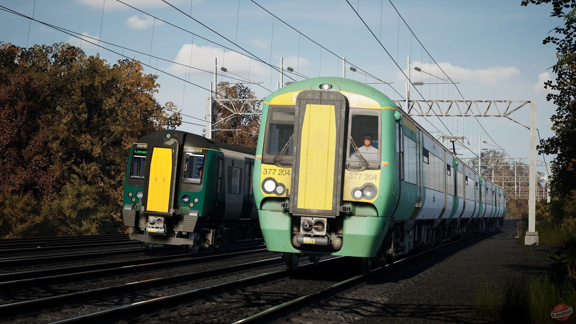 Captura Train Sim World 5 Special Edition Trenes Verdes Modelo 377 Y 350 En Via Inglesa