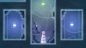 Captura Vindefiant – Portal Azul Dividido En Tres Paneles Con Personaje Saltando Entre Plataformas