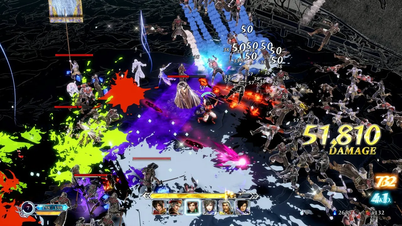 Captura Warriors Of The Abyss Combate Masivo Con Efectos De Color Y Dano Numerico 2