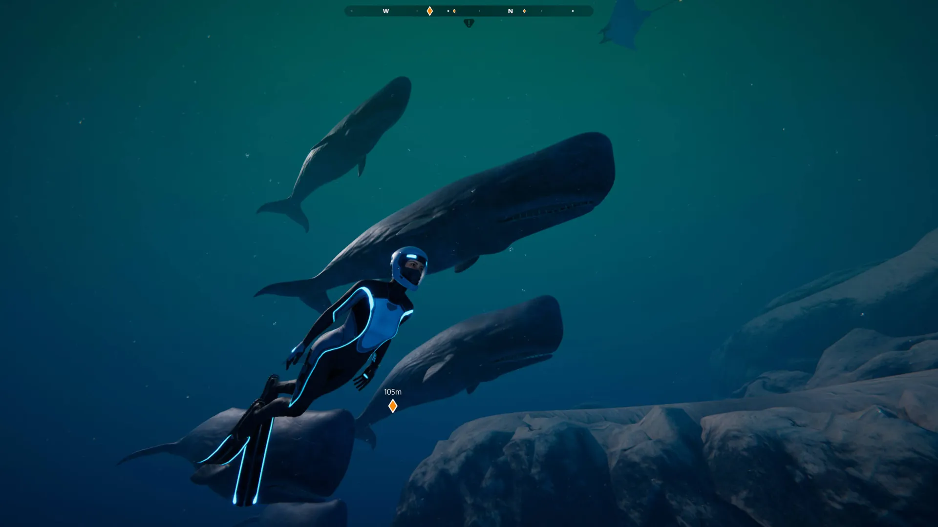 Captura Beyond Blue – Un Buzo Nada Junto A Ballenas En Las Profundidades Del Oceano