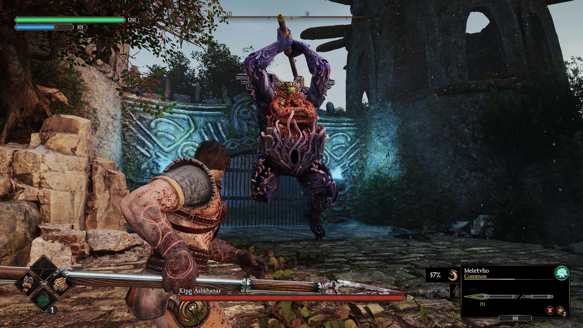 Captura Blades Of Fire – Guerrero Con Espada Enfrentando Monstruos En Entornos Medievales