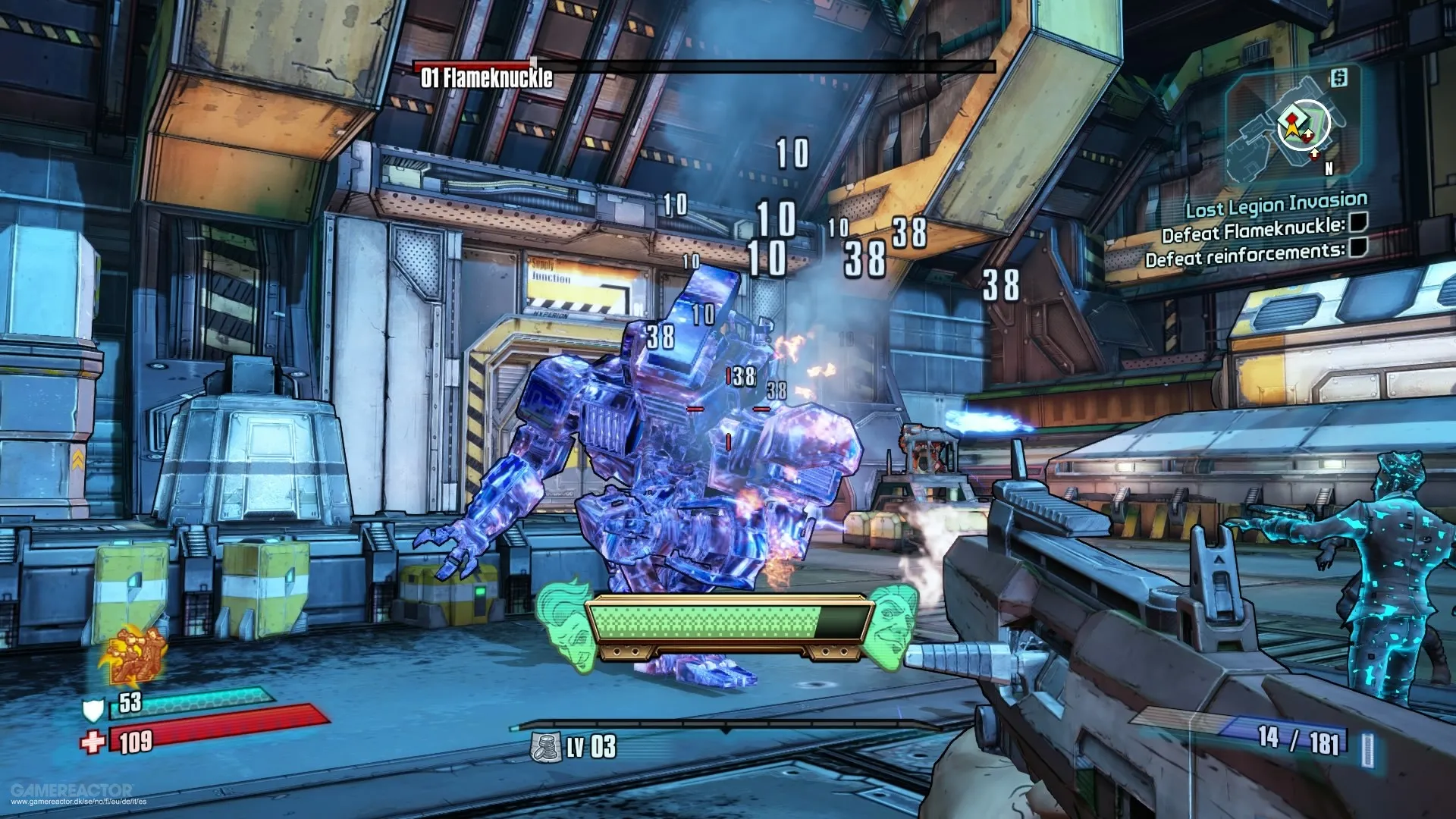 Captura Borderlands The Handsome Collection Combate Caotico En Un Escenario Futurista
