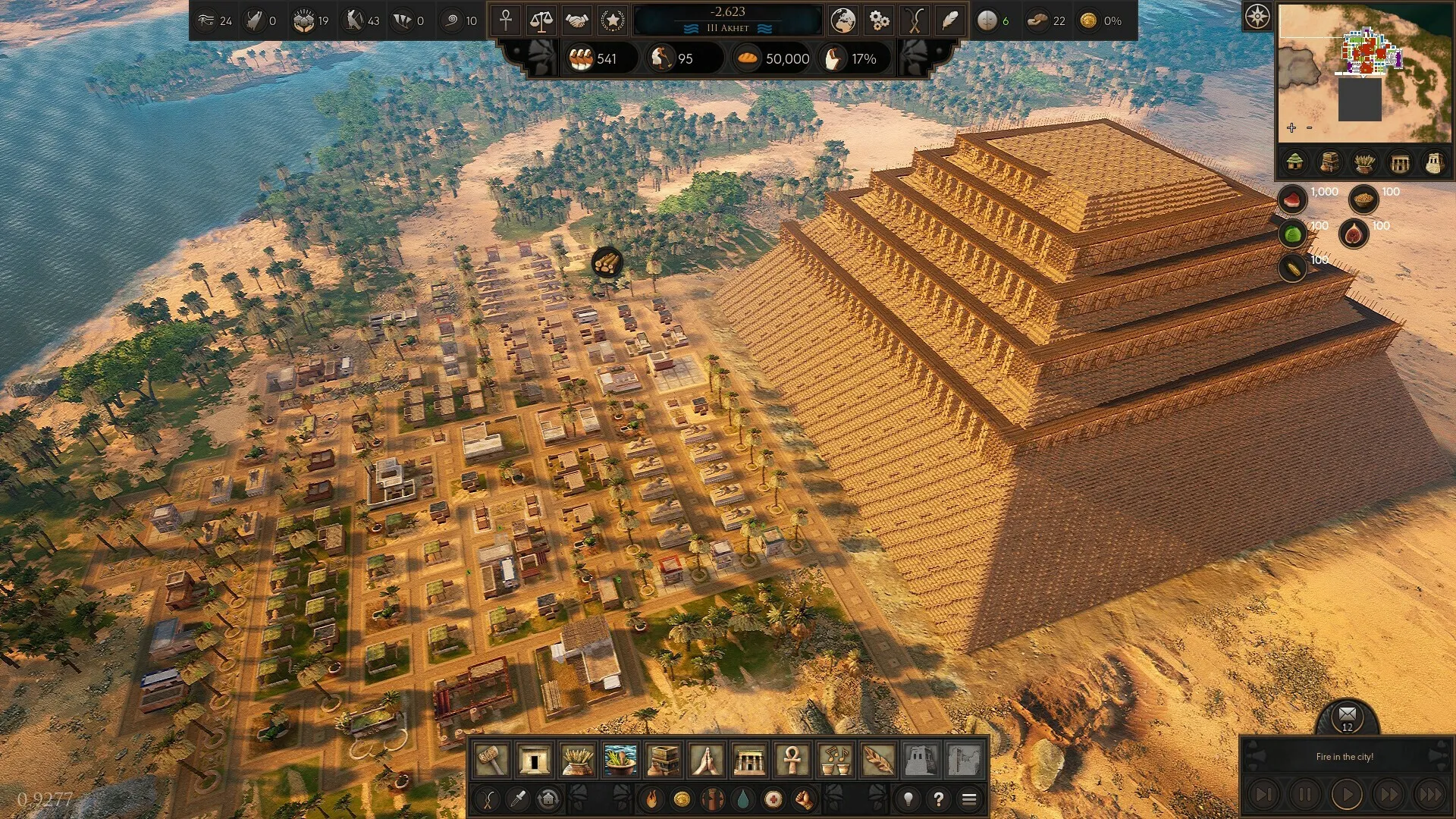 Captura Builders Of Egypt – Piramide Central En Construccion En Una Ciudad Desertica