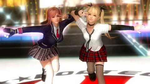 Captura Dead Or Alive 5 Last Round Luchadora Con Top Rojo Entrena Bajo Luz Intensa
