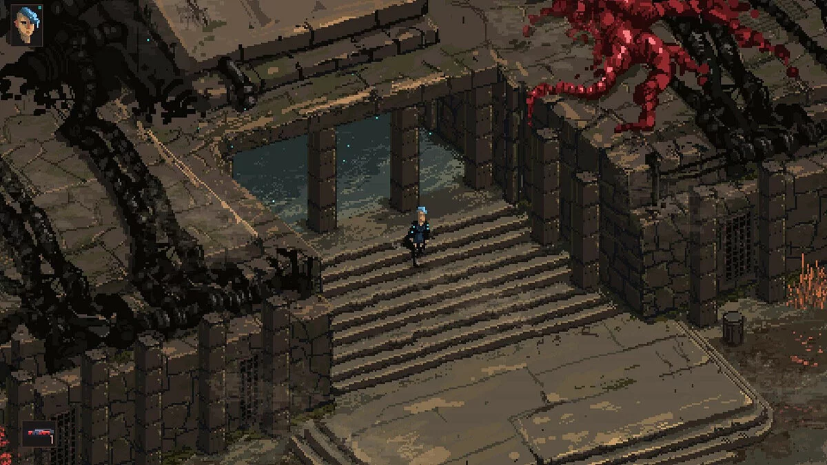 Captura Death Trash Entrada De Templo En Ruinas Con Detalles Organicos En Las Paredes
