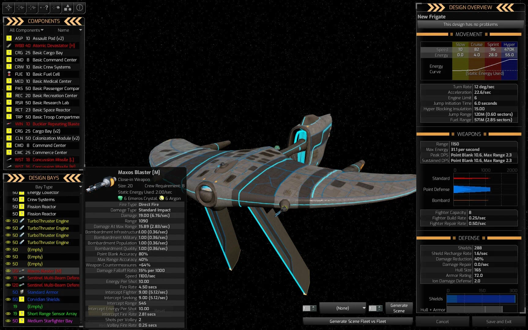 Captura Distant Worlds 2 Nave Gris Detallada Con Estadisticas Visibles En Una Interfaz Tecnica