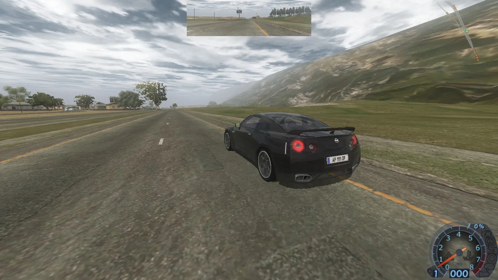 Captura Driving Speed 2 – Carrera Entre Dos Autos En Carretera Abierta Con Cielo Despejado