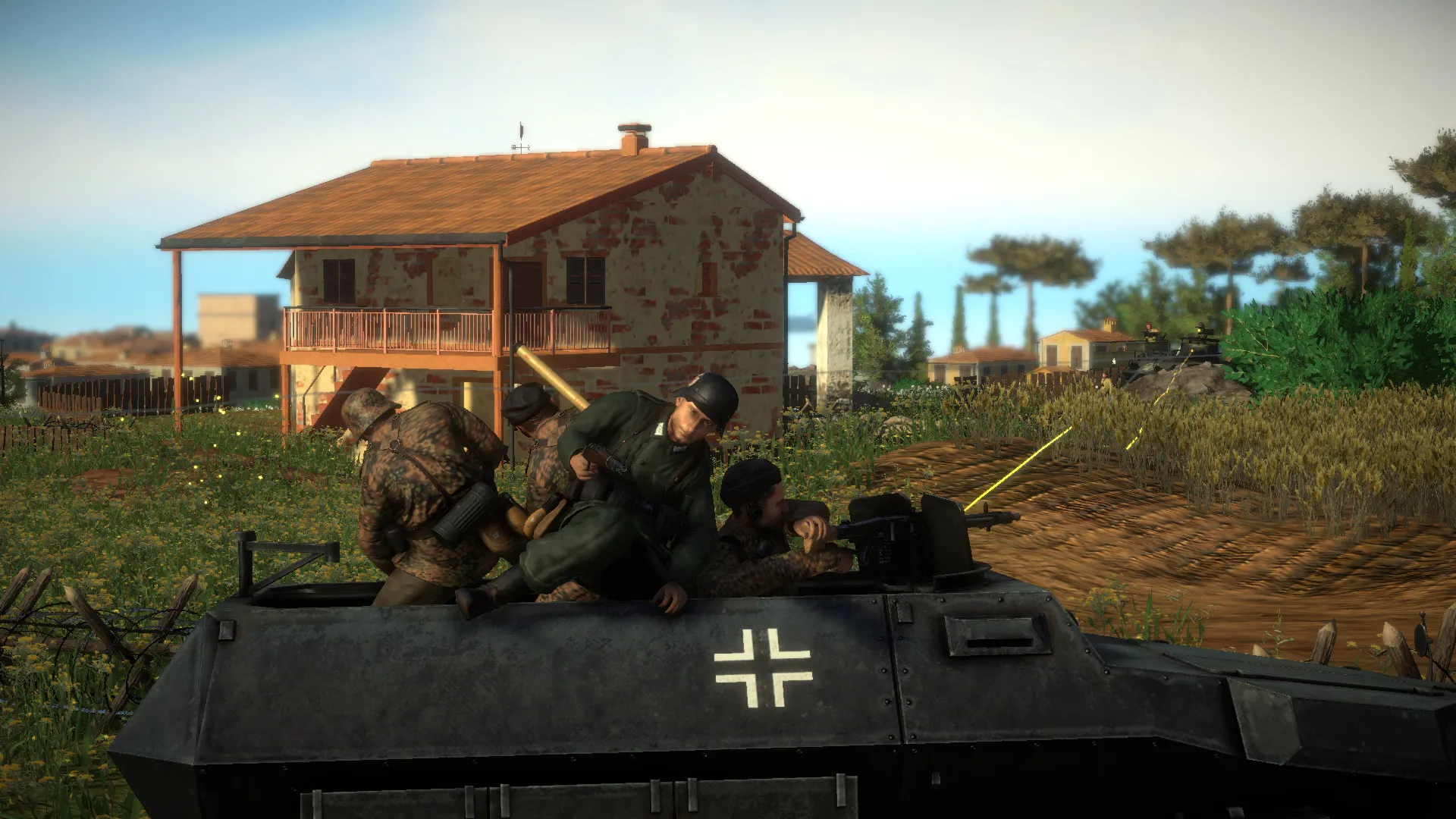 Captura Easy Red 2 Vehiculo Blindado Aleman En Zona Rural Con Soldados Encima