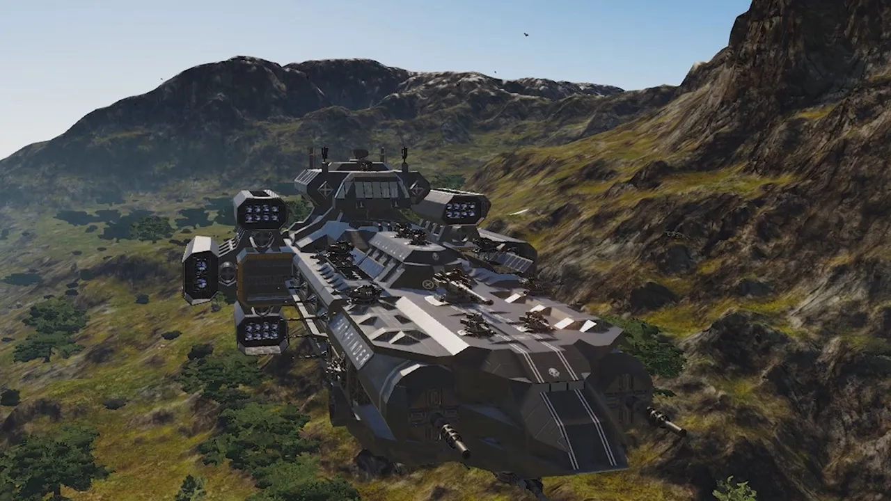 Captura Empyrion Galactic Survival Base Avanzada Instalada Sobre Una Zona Montanosa
