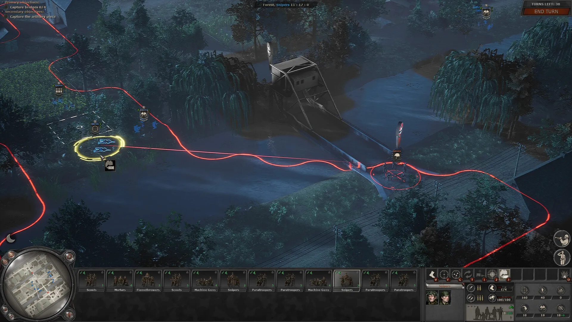 Captura Headquarters World War II – Movimiento Nocturno De Tropas En Selva Bajo Lluvia