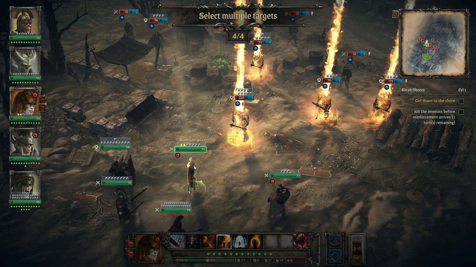 Captura King Arthur Legion IX – Lluvia De Fuego Cayendo Sobre Enemigos En Zona Desertica